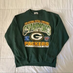 Vintage NFL 1996 Green Bay Packers NFC Champions Crewneck